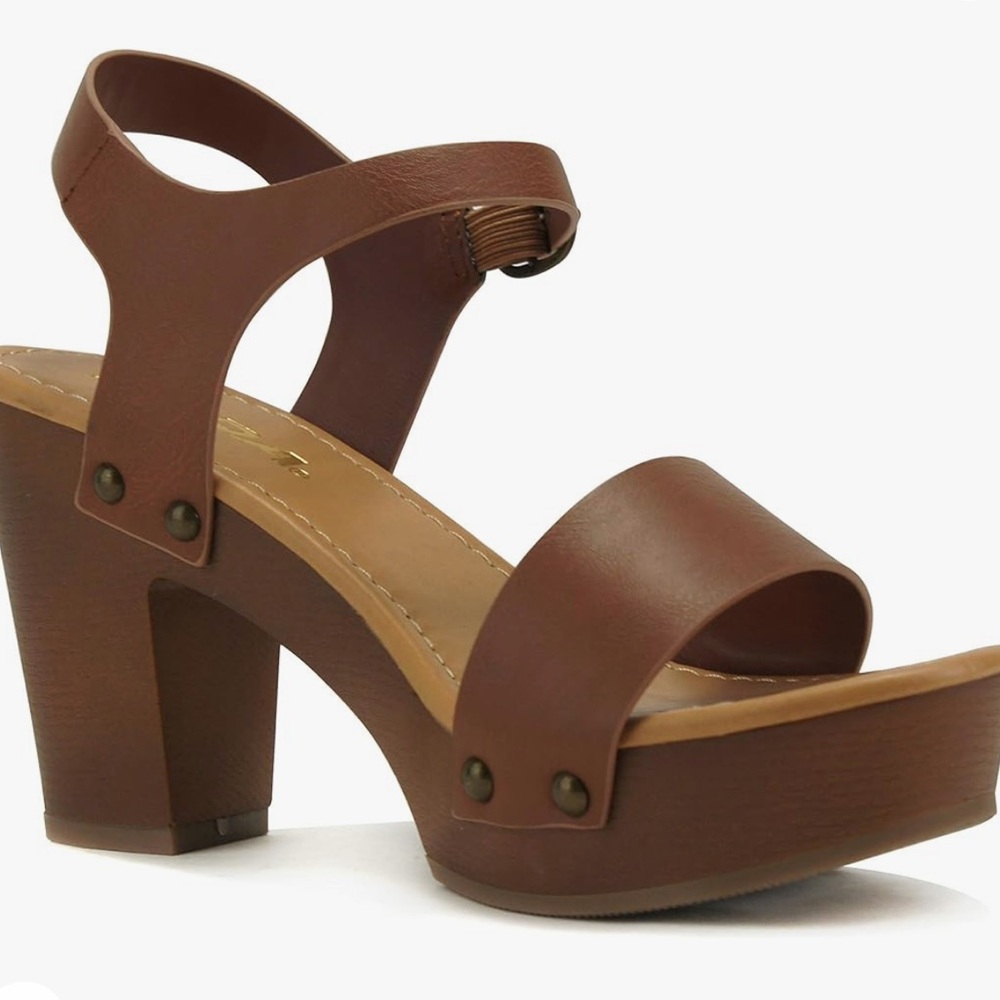 NWT Women's Bold Buckles Studded Wedge Sandal, MULTI COLORS AVAILABLE